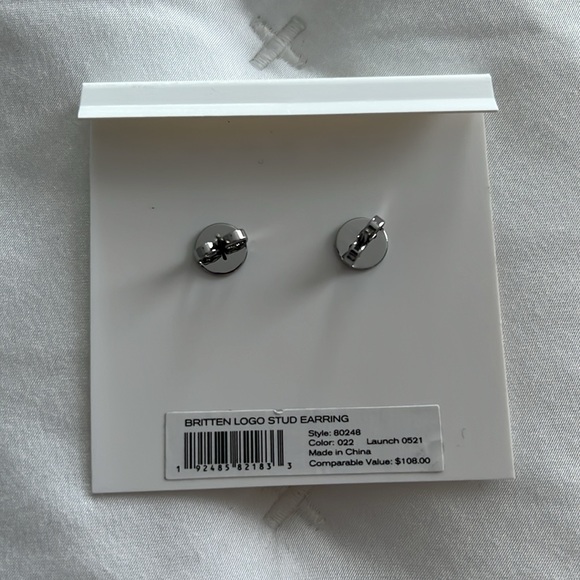 Tory Burch logo earrings - Picture 2 of 2